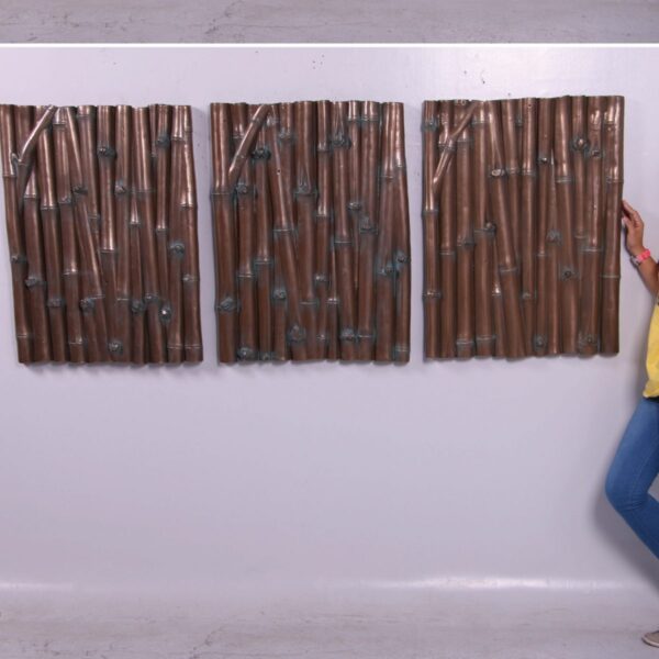 Wall Plaque – Interior bamboo wall décor - set of 3
