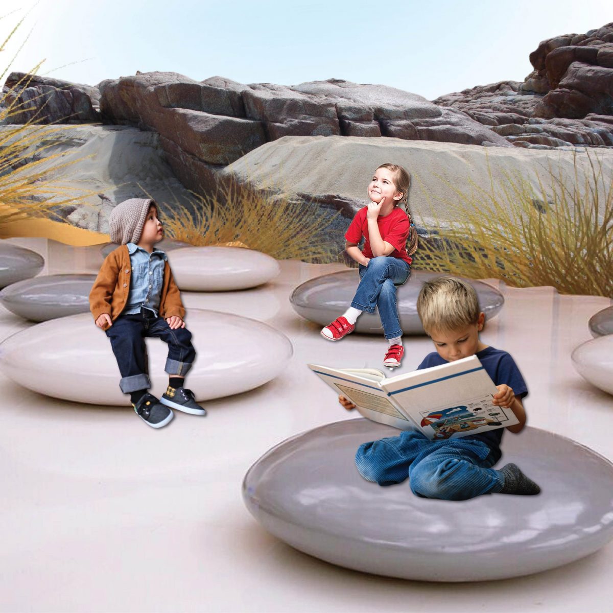 Natureworks Australia Pebble smartie seats