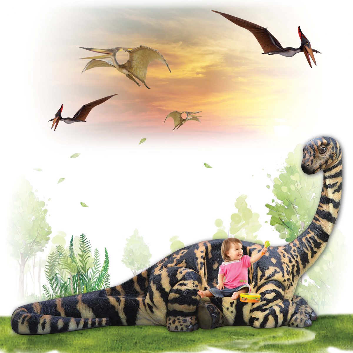 Natureworks Australia Rhoetosaurus brownei bench seat climber for childcare centres and playgrounds - Now available