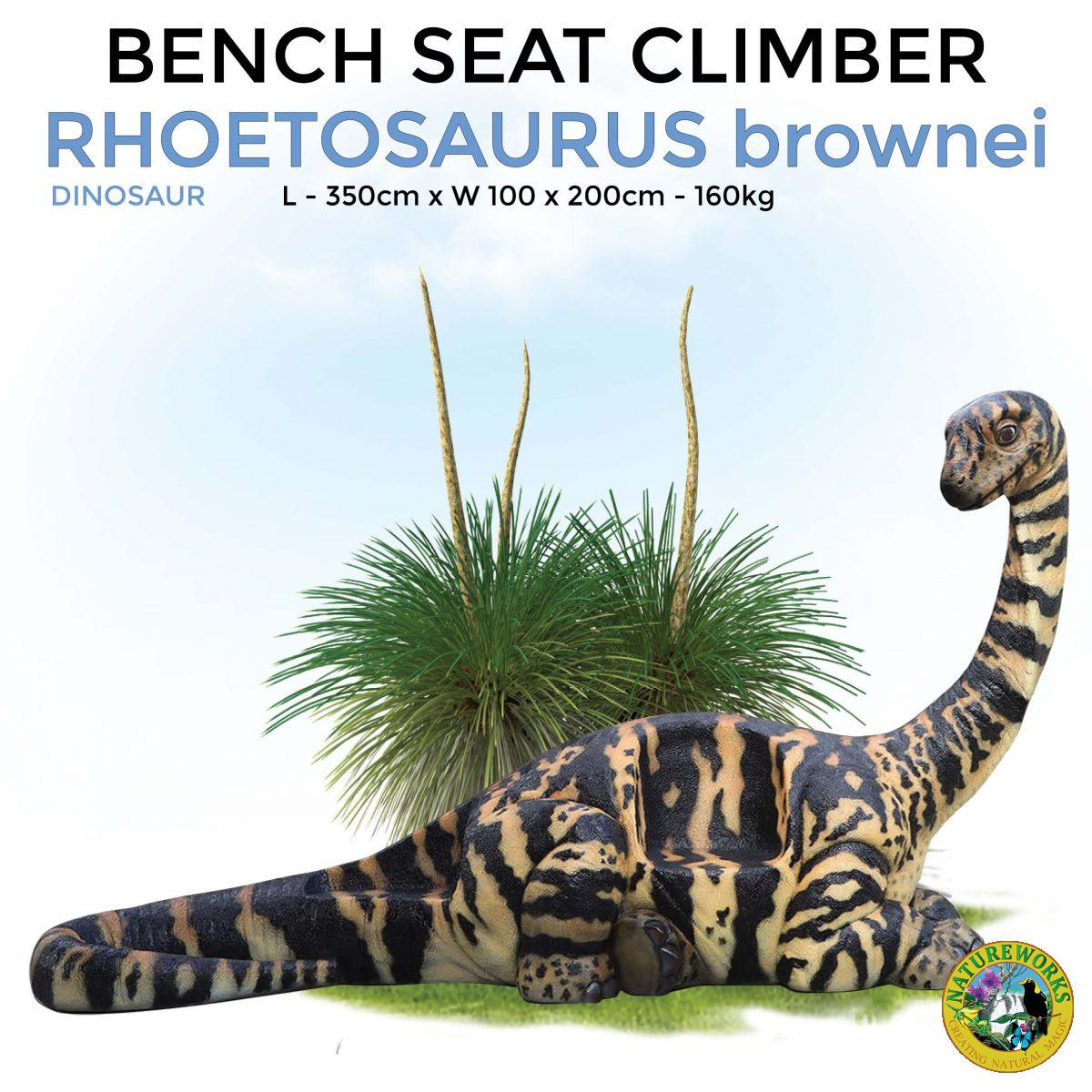 Natureworks Australia 3d sculpture - of a cute Rhoetosaurus brownie sculpture