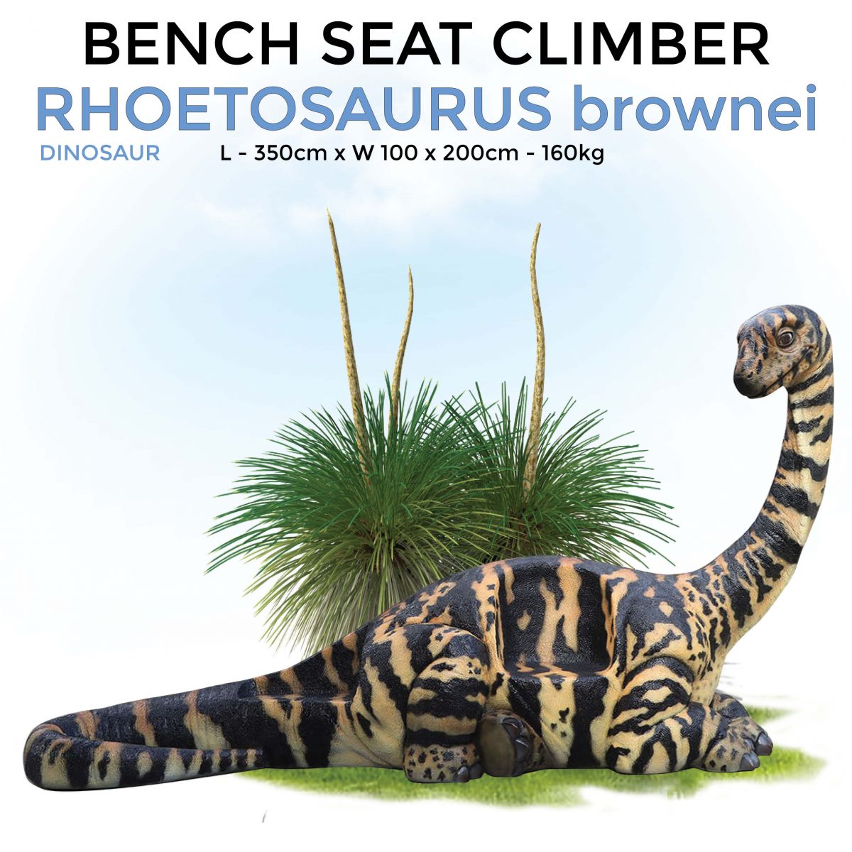 Natureworks Australia 3d sculpture - of a cute Rhoetosaurus brownie sculpture