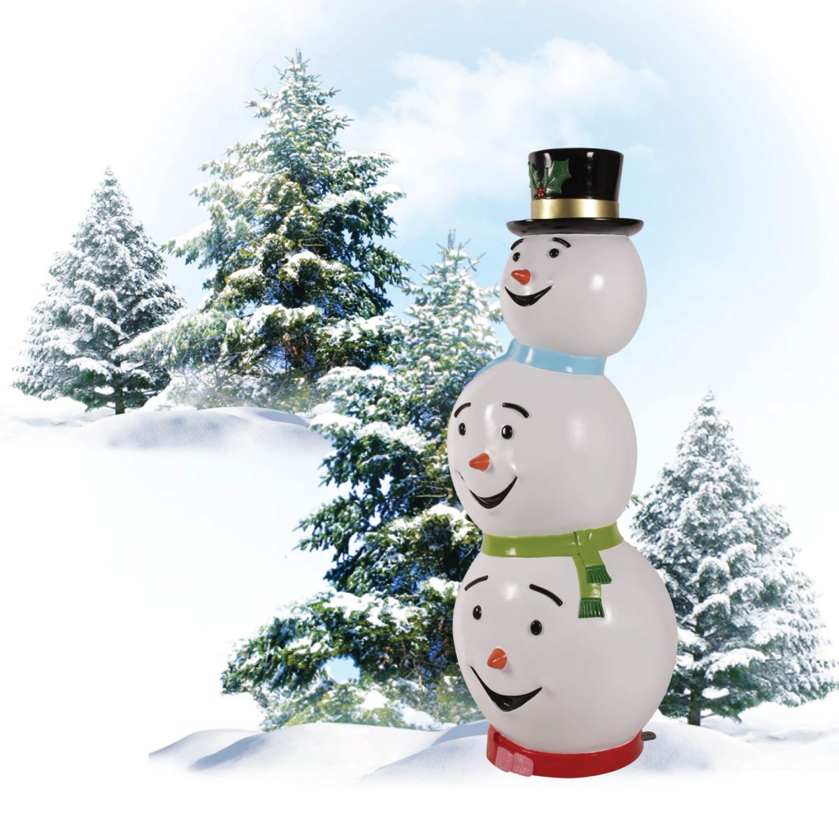 Natureworks Australia Snowman–Triple Headed stack