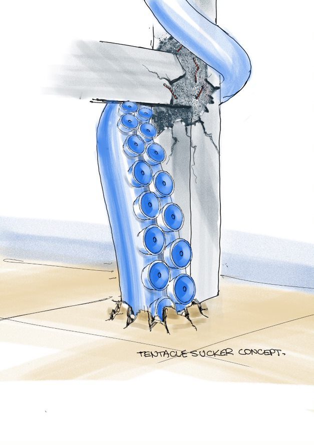 Giant Octopus Tentacle Concept Art