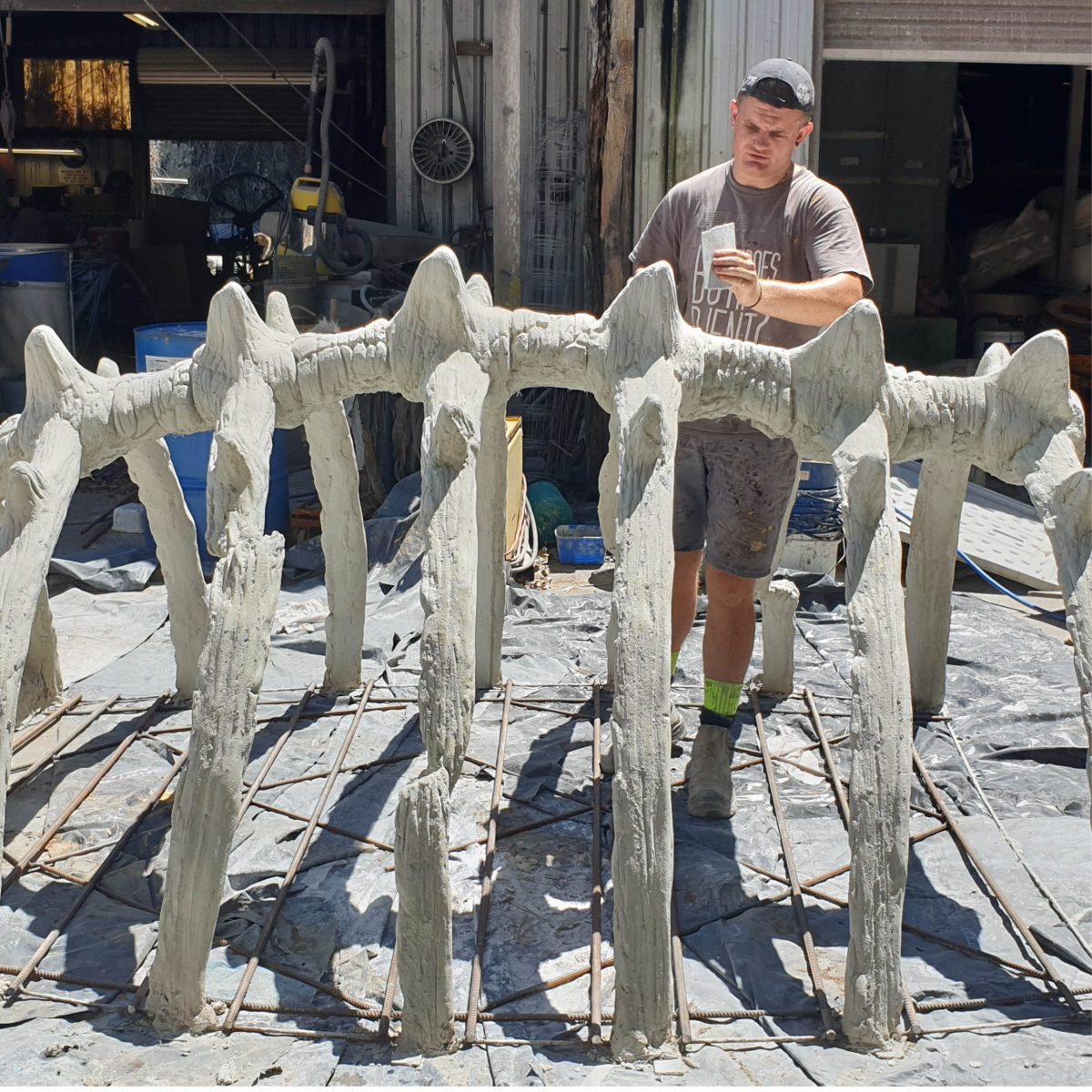 Natureworks Australia Triceratops Skull & Rib Playground Climber- Ribs