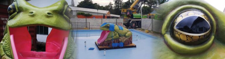 Australian green tree frog slide custom manufacturing
