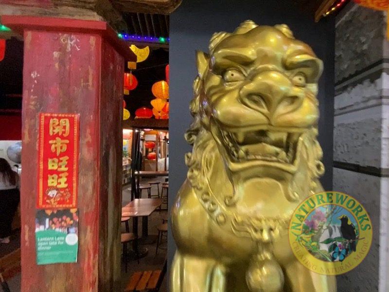 Natureworks Australia Foo dog guards the entrance