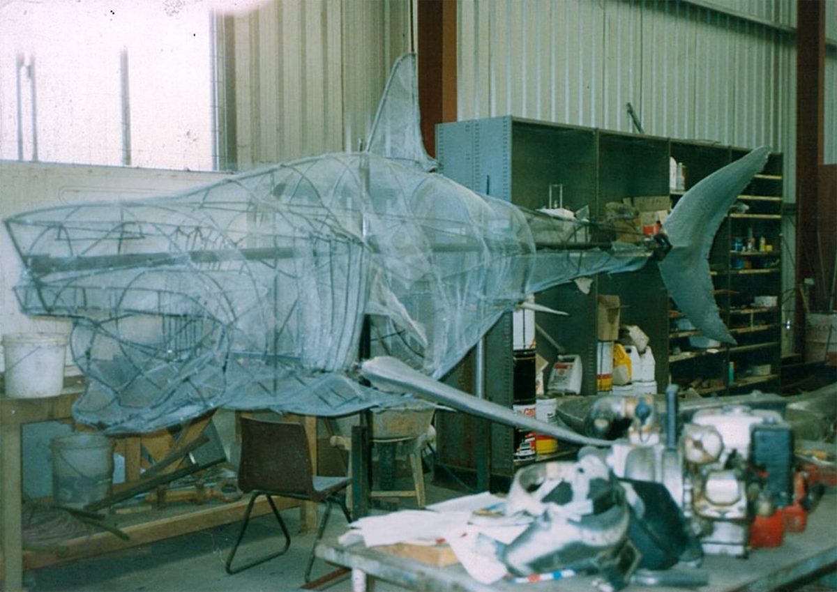 Natureworks Australia Natureworks workshop in Brisbane - 18ft - 5.5 great white shark in production