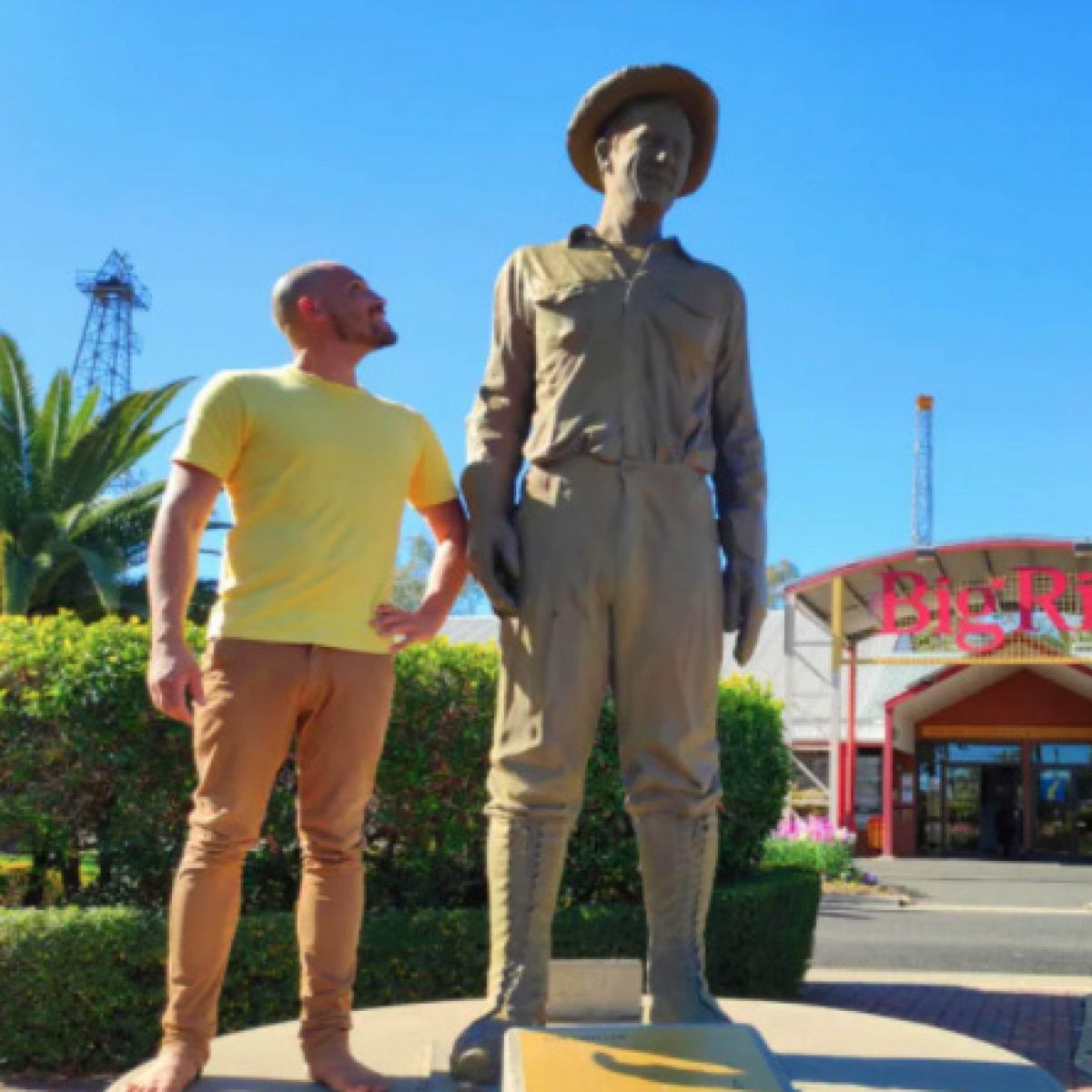 Natureworks Australia Miner - Larger than life-size sculpture