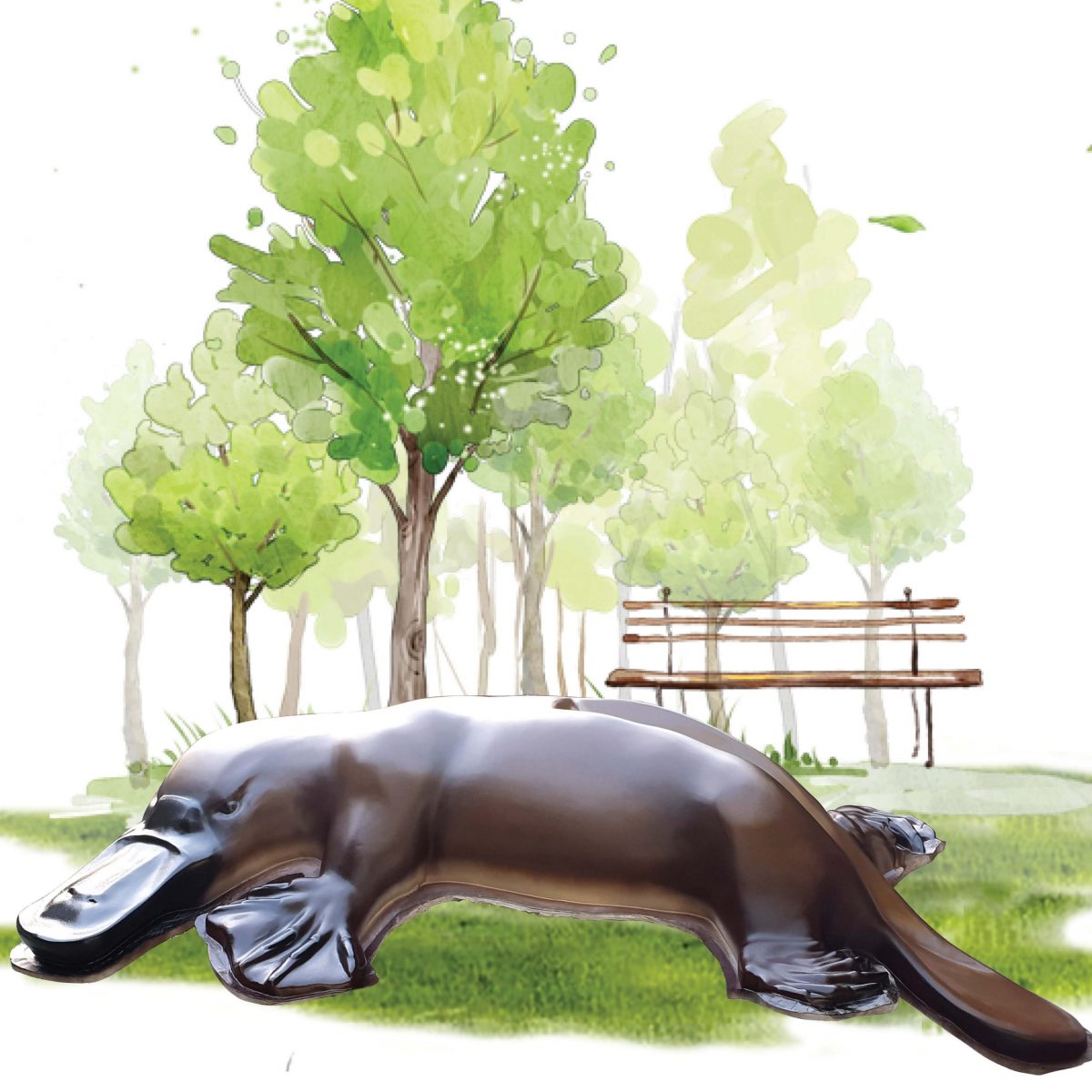 Natureworks Australia Platypus Slide - Larger than Life size playground structure