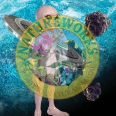 Natureworks Australia Alien statue - grey - free standing - "out of this world" 156cm high