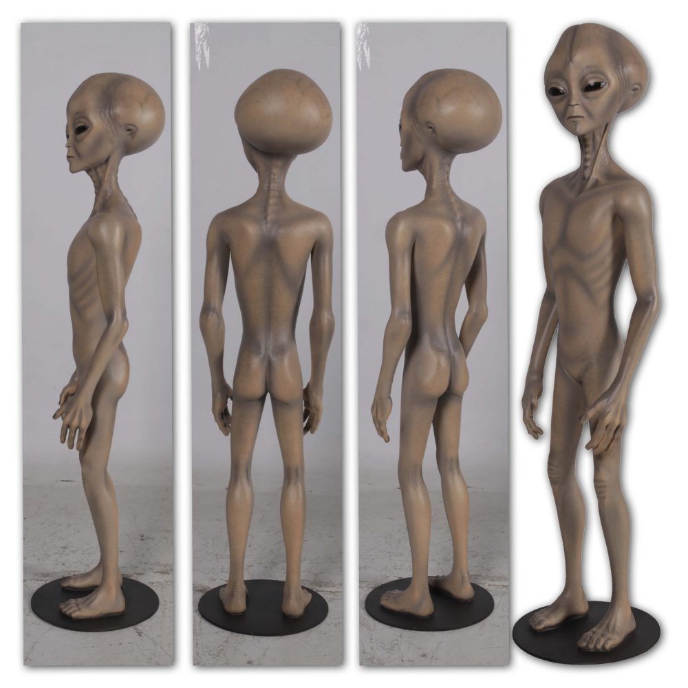 Alien - Roswell - 4ft standing statue - various views