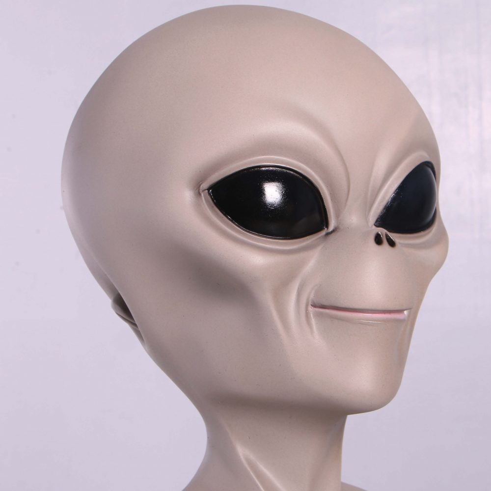 Alien statue - grey - free standing - "out of this world" 156cm high