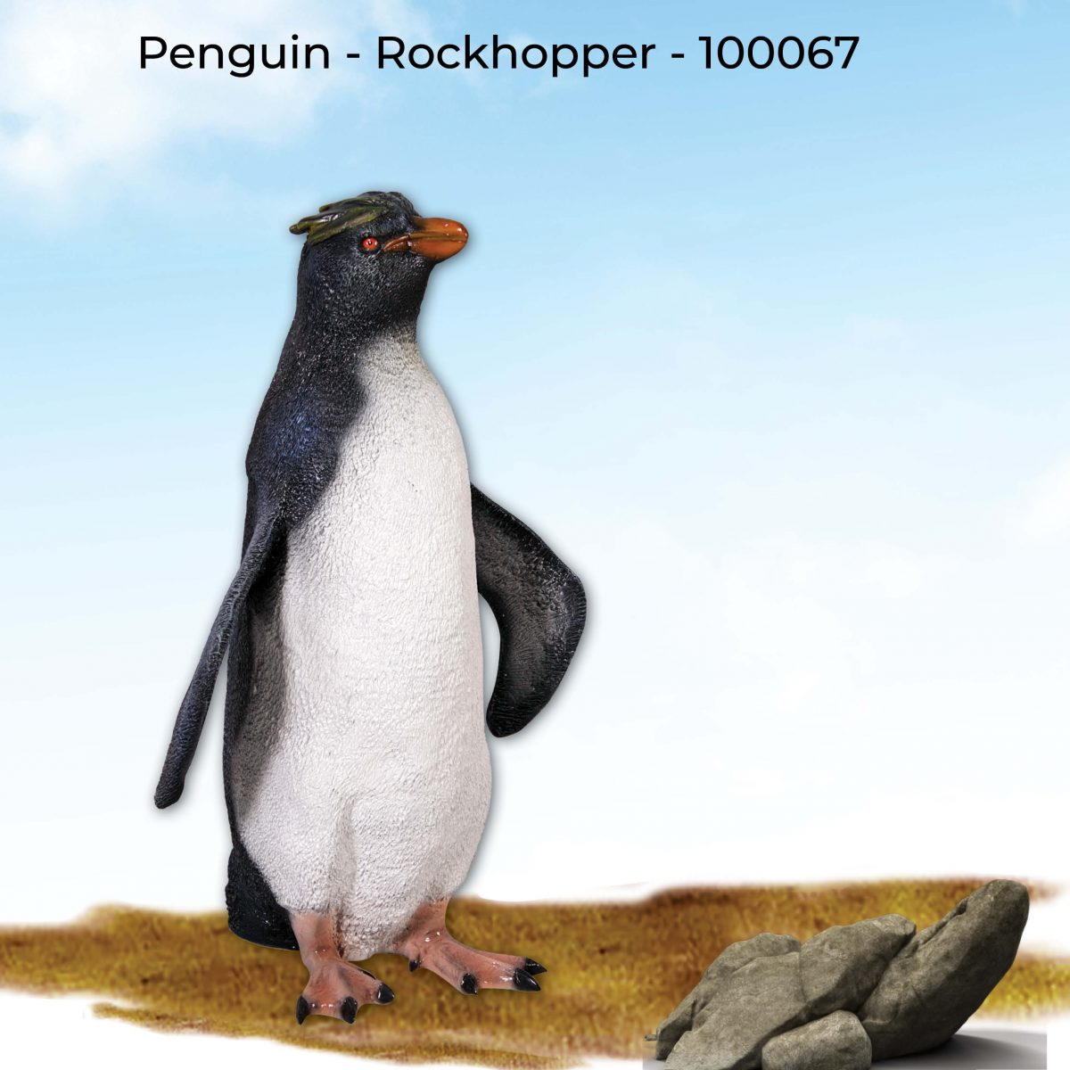 Natureworks Australia Penguine - rockhopper statue - life-size