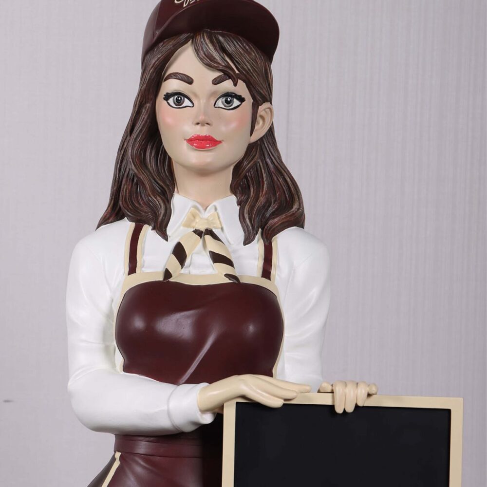 Barista Anime statue Lifesize standing statue with Signboard- 150cm