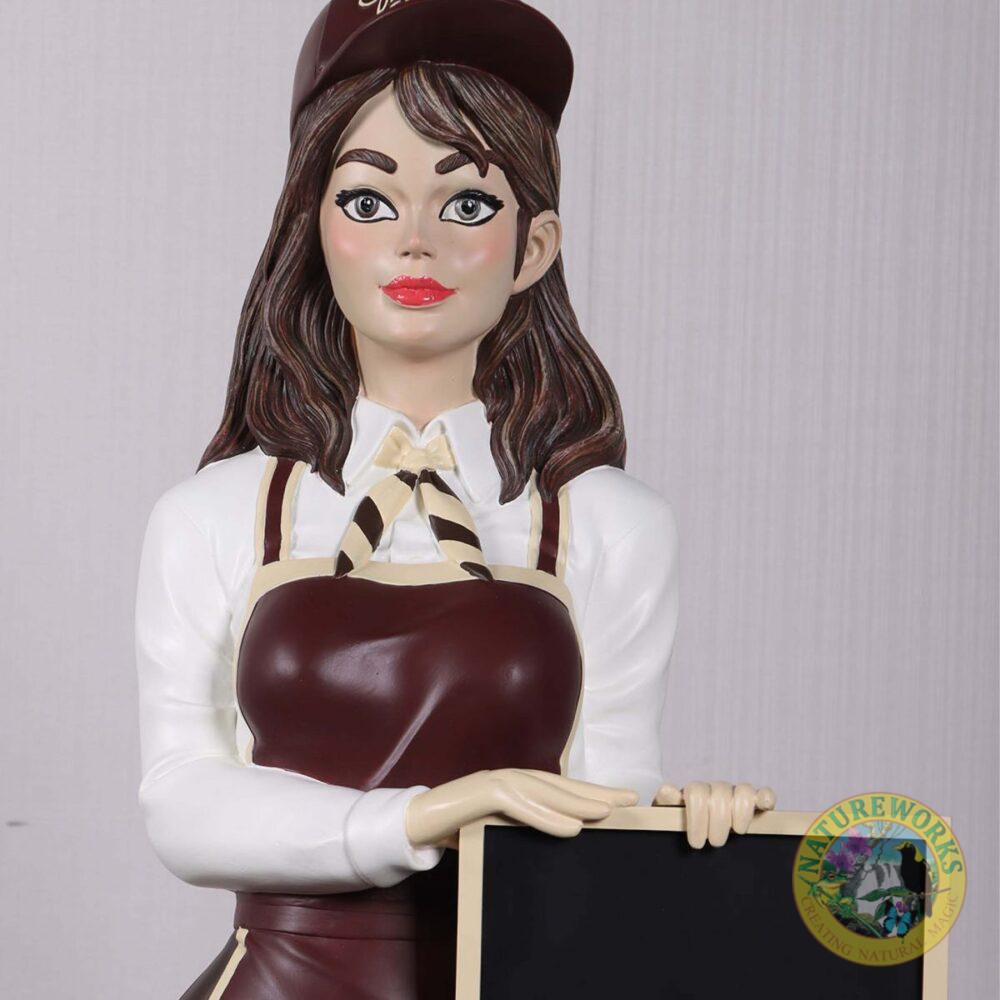Barista Anime statue Lifesize standing statue with Signboard- 150cm