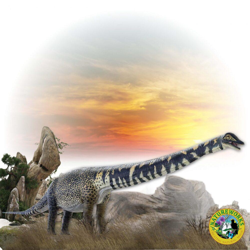 Australotitan cooperensis Adult sauropod 13.5m long Dinosaur Sculpture outside