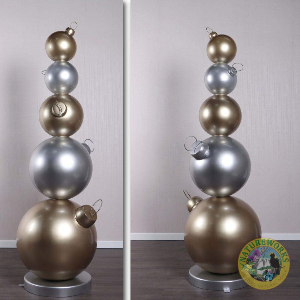 Shopping Centre Free Standing Bauble diplay prop - 215cm high