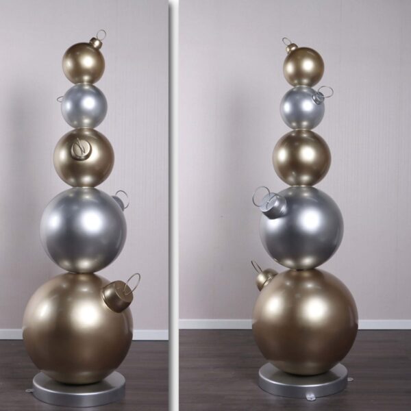 Shopping Centre Free Standing Bauble diplay prop - 215cm high