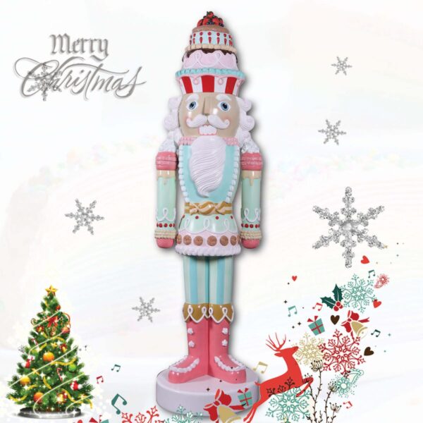 Nutcracker Candy Cake topper 182cm- full 3D prop standing looking magical