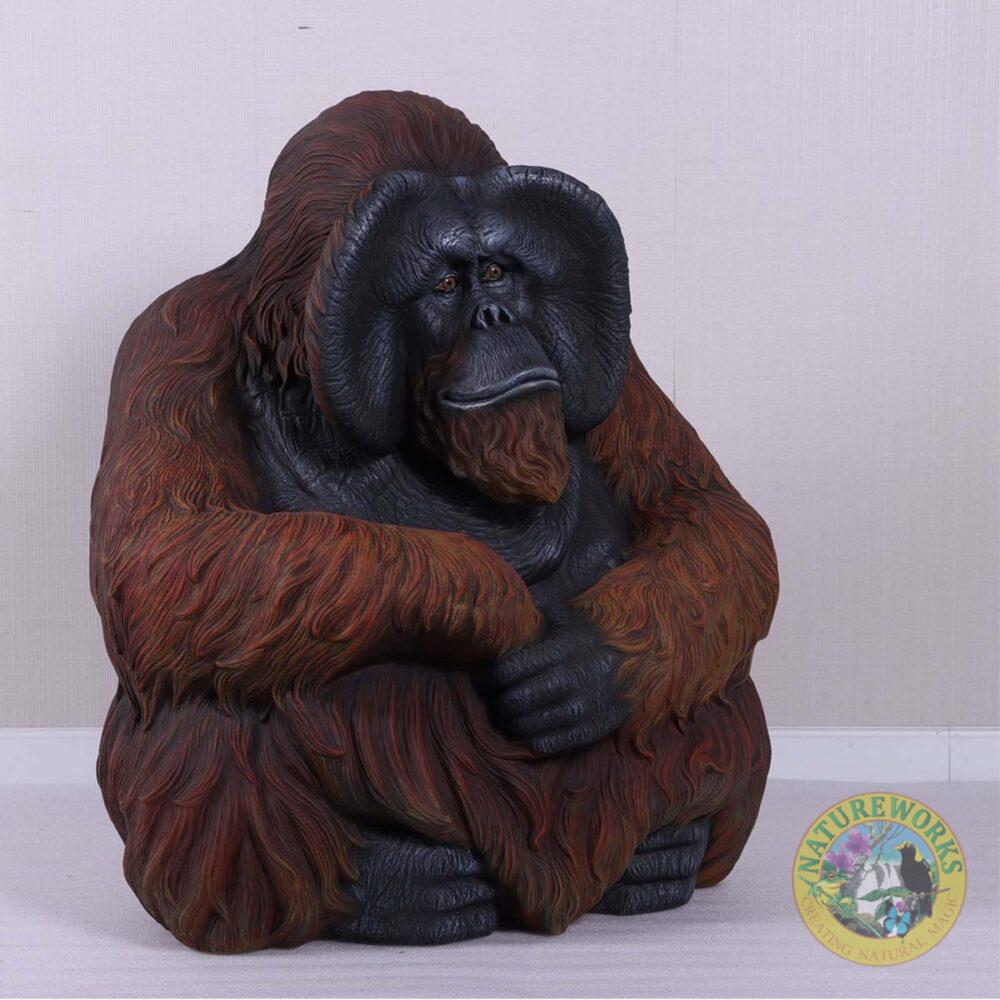 Natureworks Australia Orangutan Male life-size reproduction - Front view