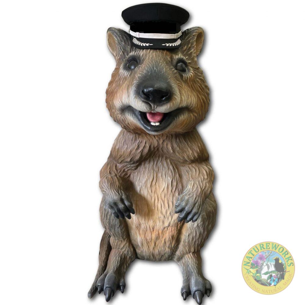 Natureworks Australia Quokka Statue - larger than life-size