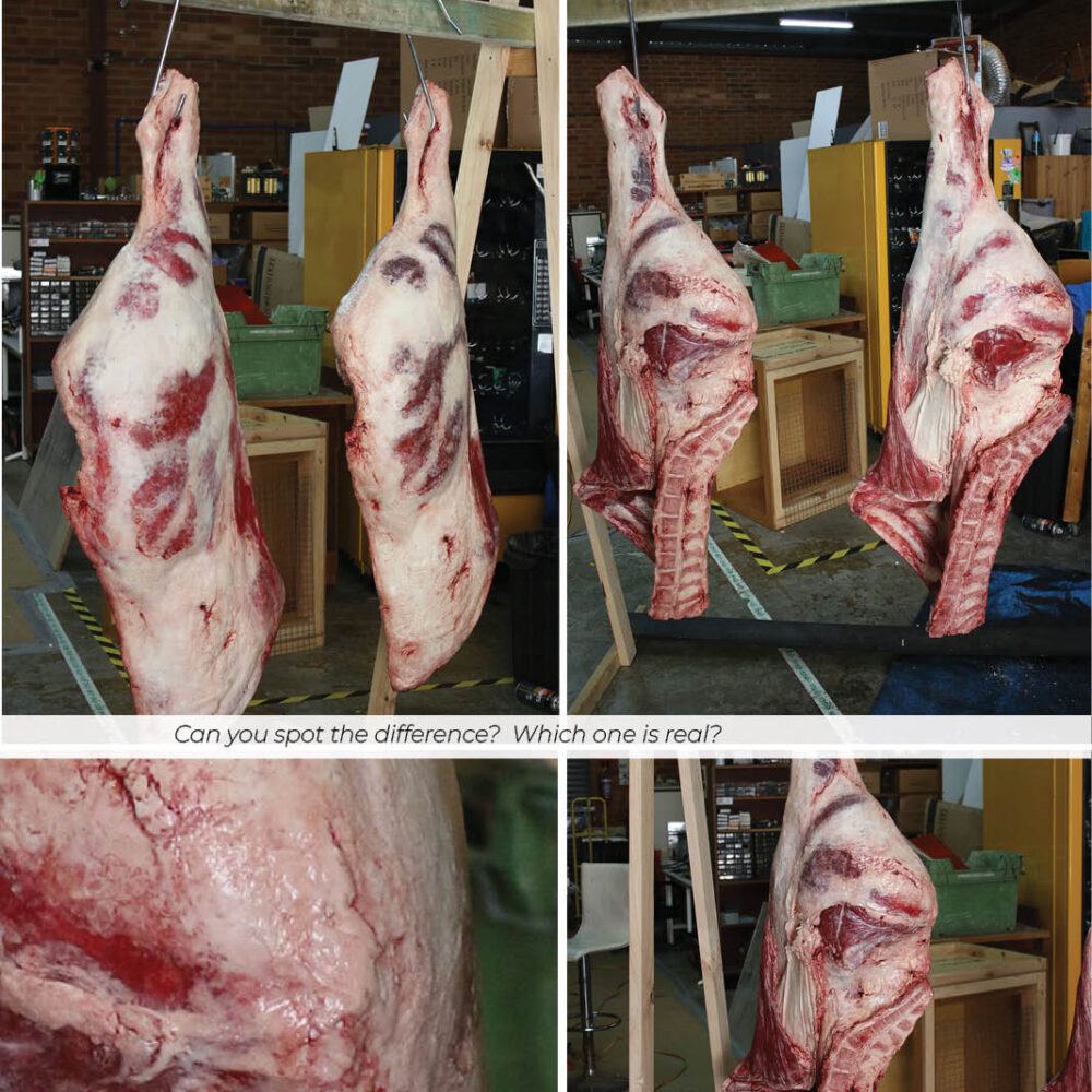 Side of beef reproduction - real or fake? which is which?