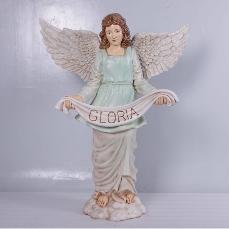 Christmas Angel Gloria 4.5ft high pastel colour free standing statue 140015 Image 1 sculpture -