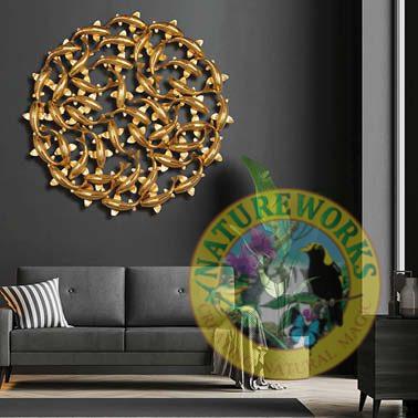 Natureworks Australia Hand carved Koi fish mandella wall art -220002 decor art for sale