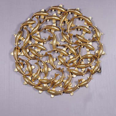 Gold Leaf - Koi Zen Wall Art for sale