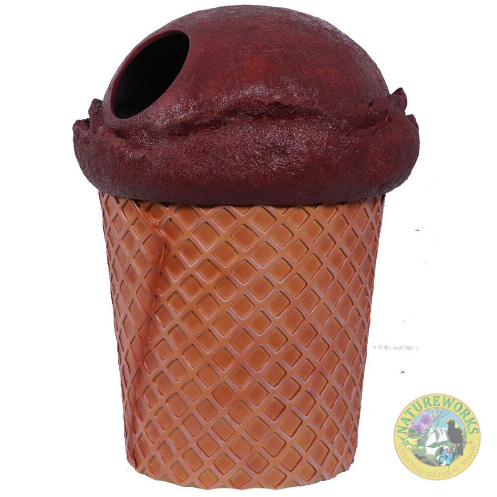 Natureworks Australia Chocolate ice cream trash can