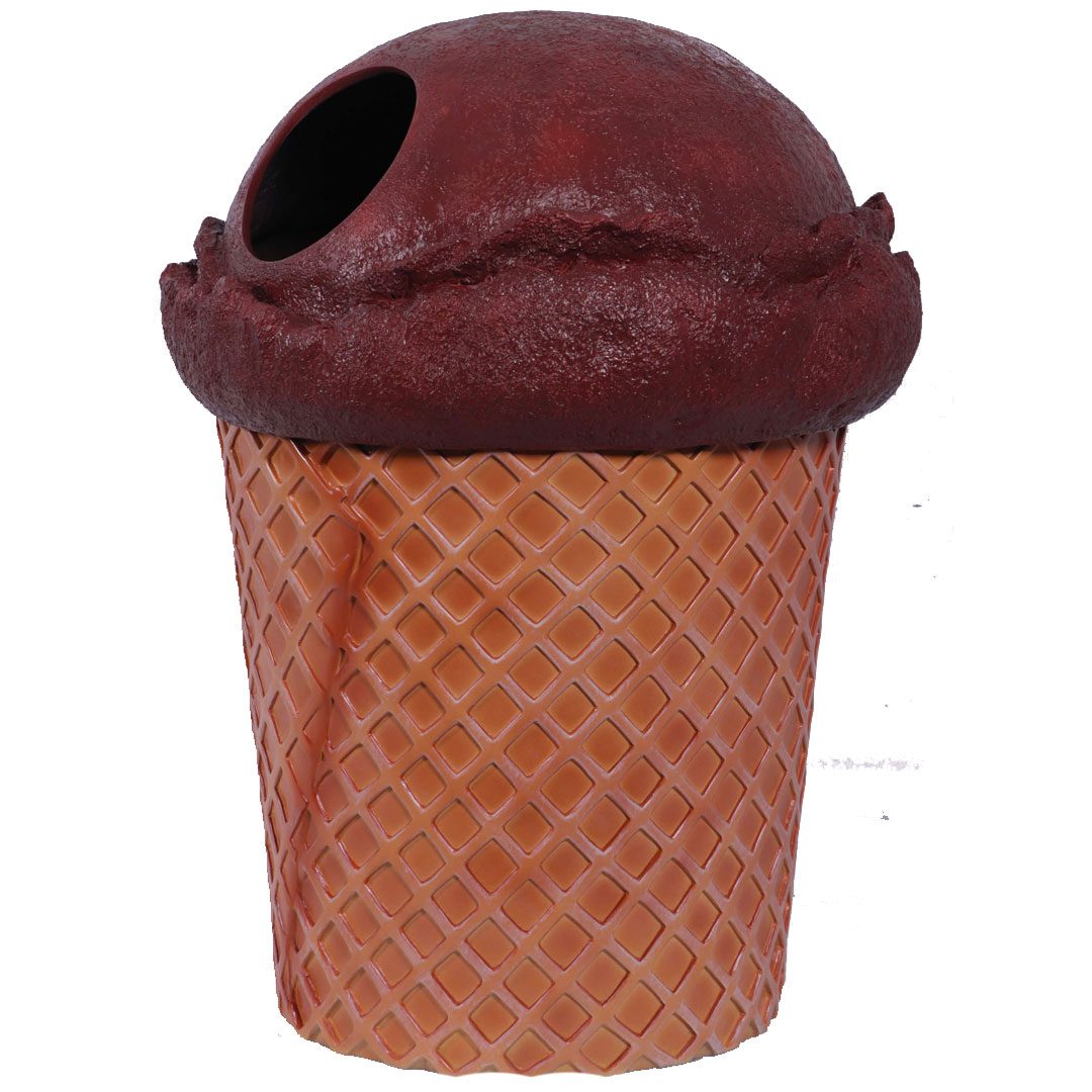 Natureworks Australia Chocolate ice cream trash can