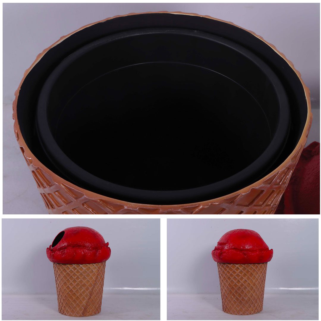 Natureworks Australia Strawberry Ice Cream Cone Trash