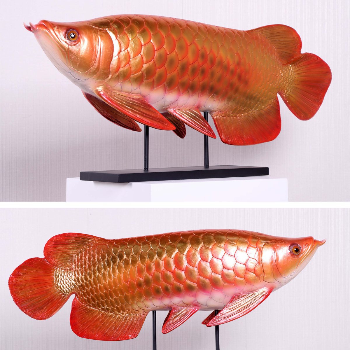 Natureworks Australia Arowana fish deocr statue