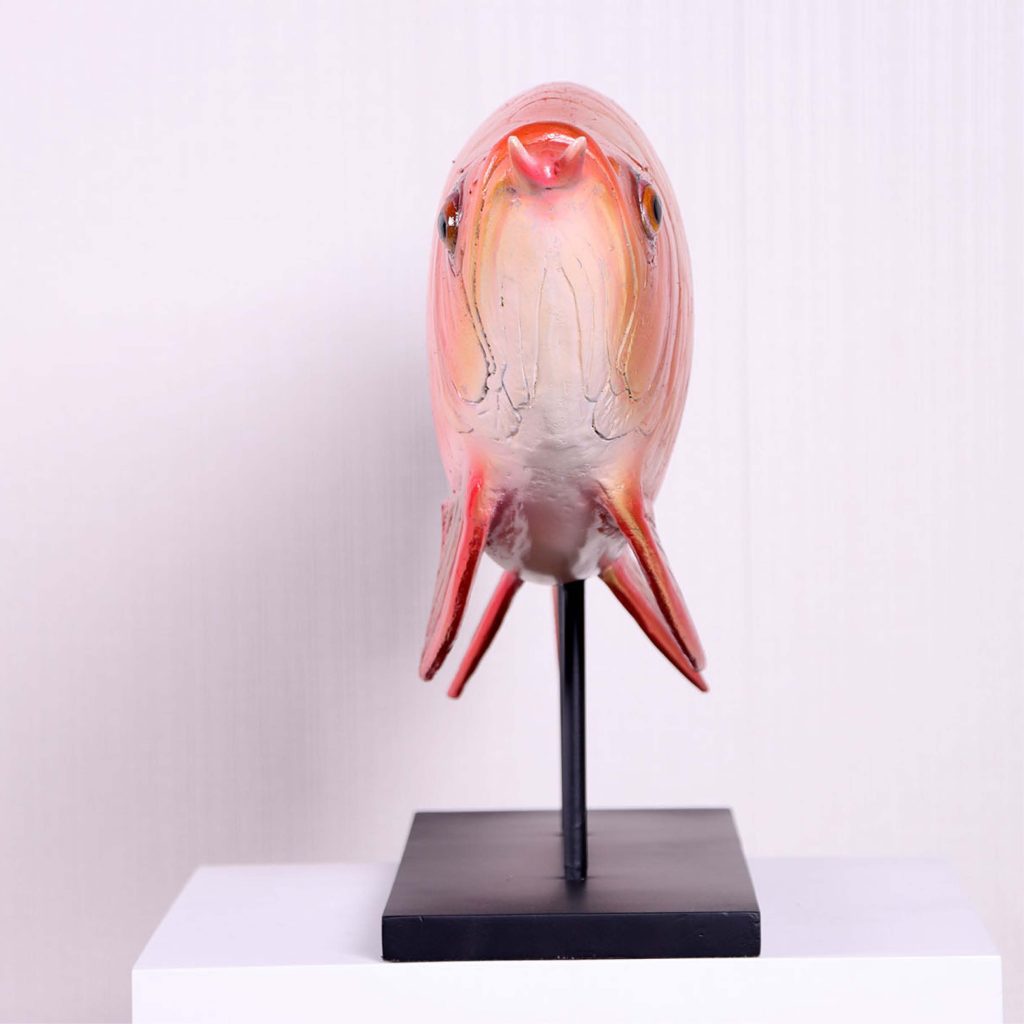 Arowana Fish On Base Natural Sculpture & Statue