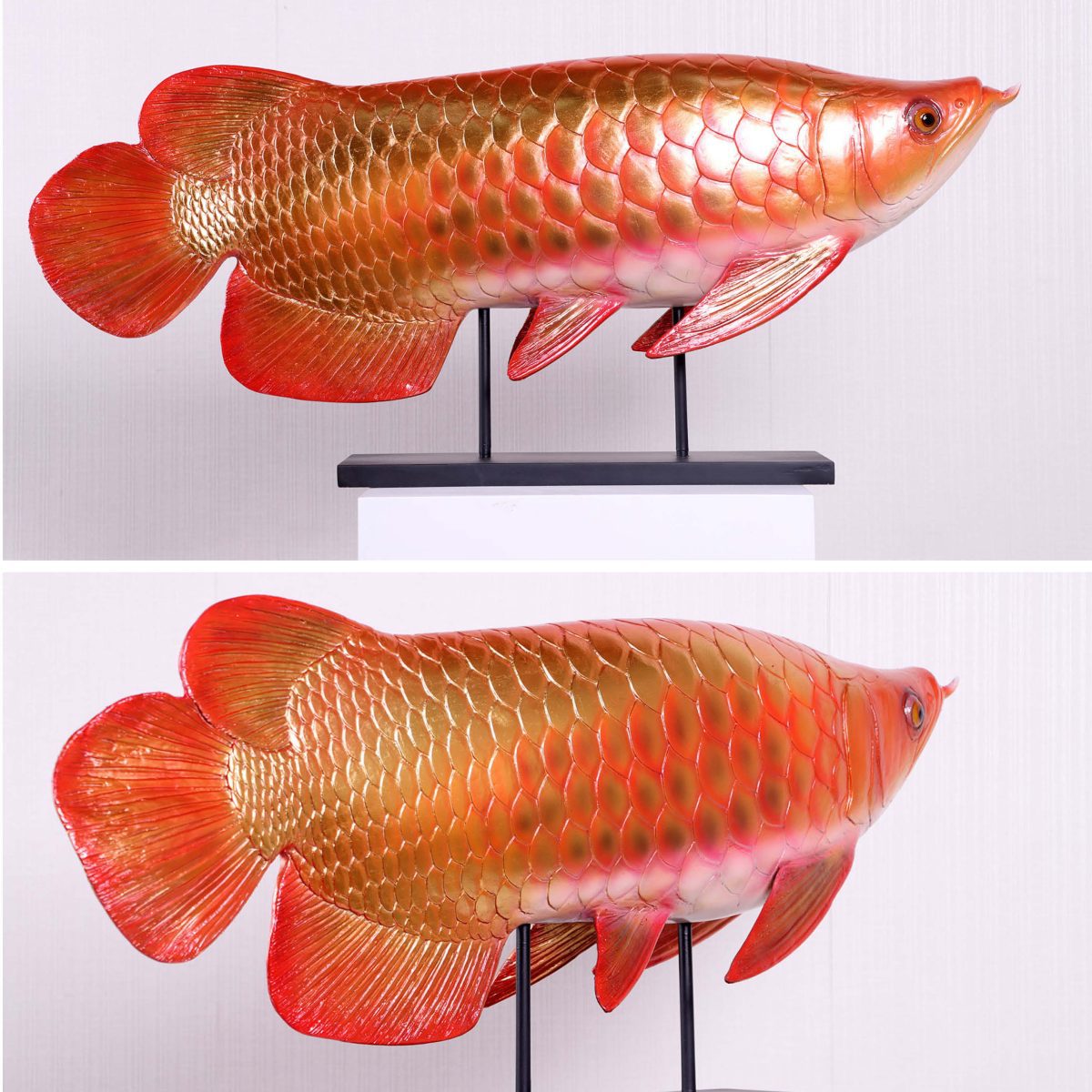 Natureworks Australia Arowana fish deocr statue