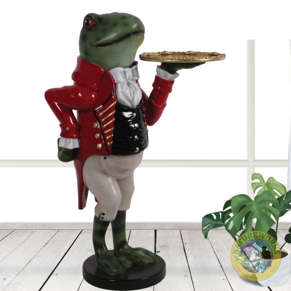 Freddie the Frog butler statue - 3ft high