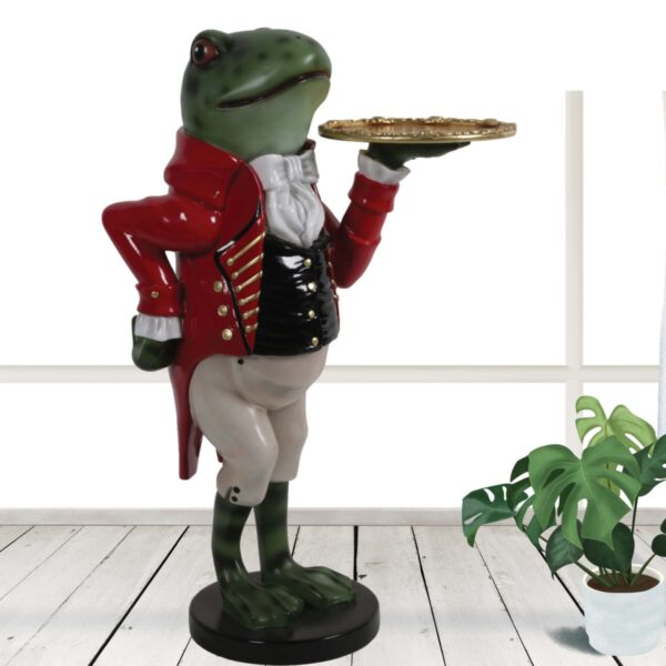Freddie the Frog butler statue - 3ft high