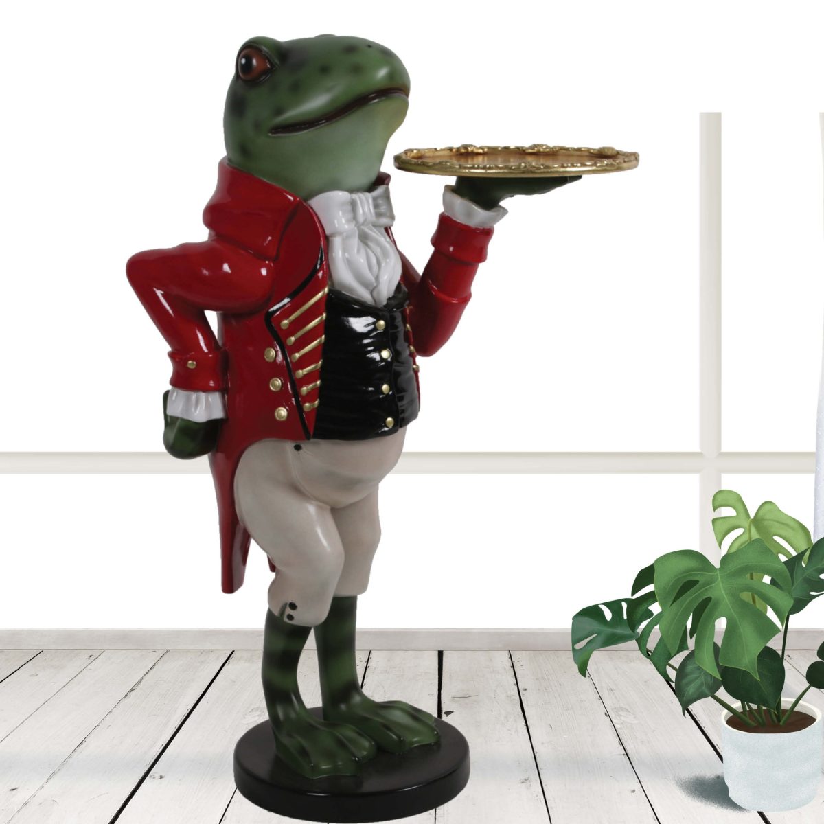 Natureworks Australia Freddie the Frog butler statue - 3ft high