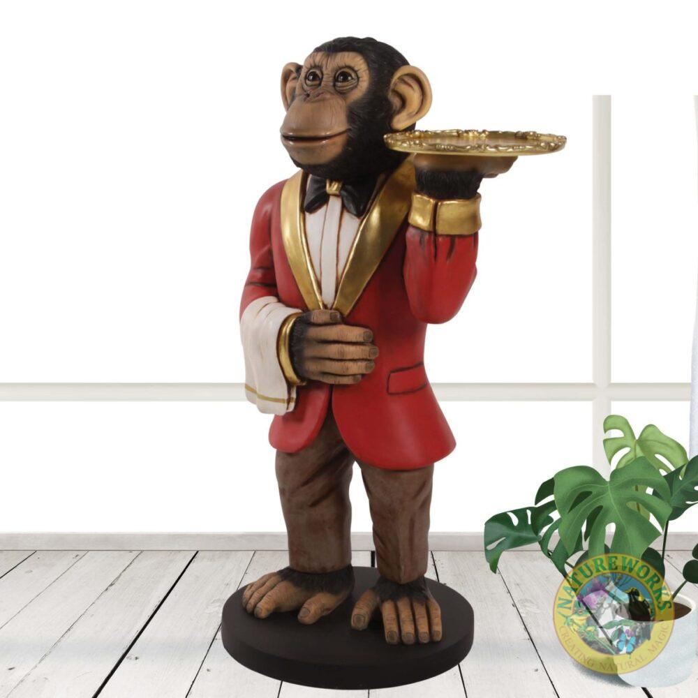 James the Chimp - 3ft Butler statue