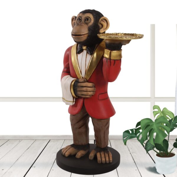 James the Chimp - 3ft Butler statue