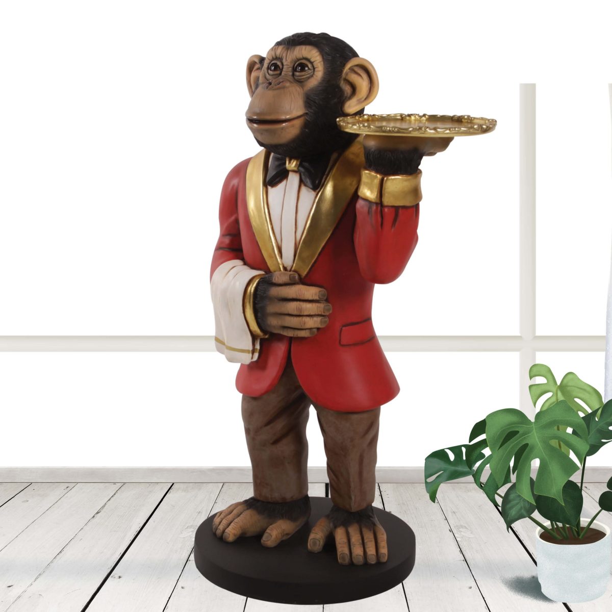 Natureworks Australia James the Chimp - 3ft Butler statue