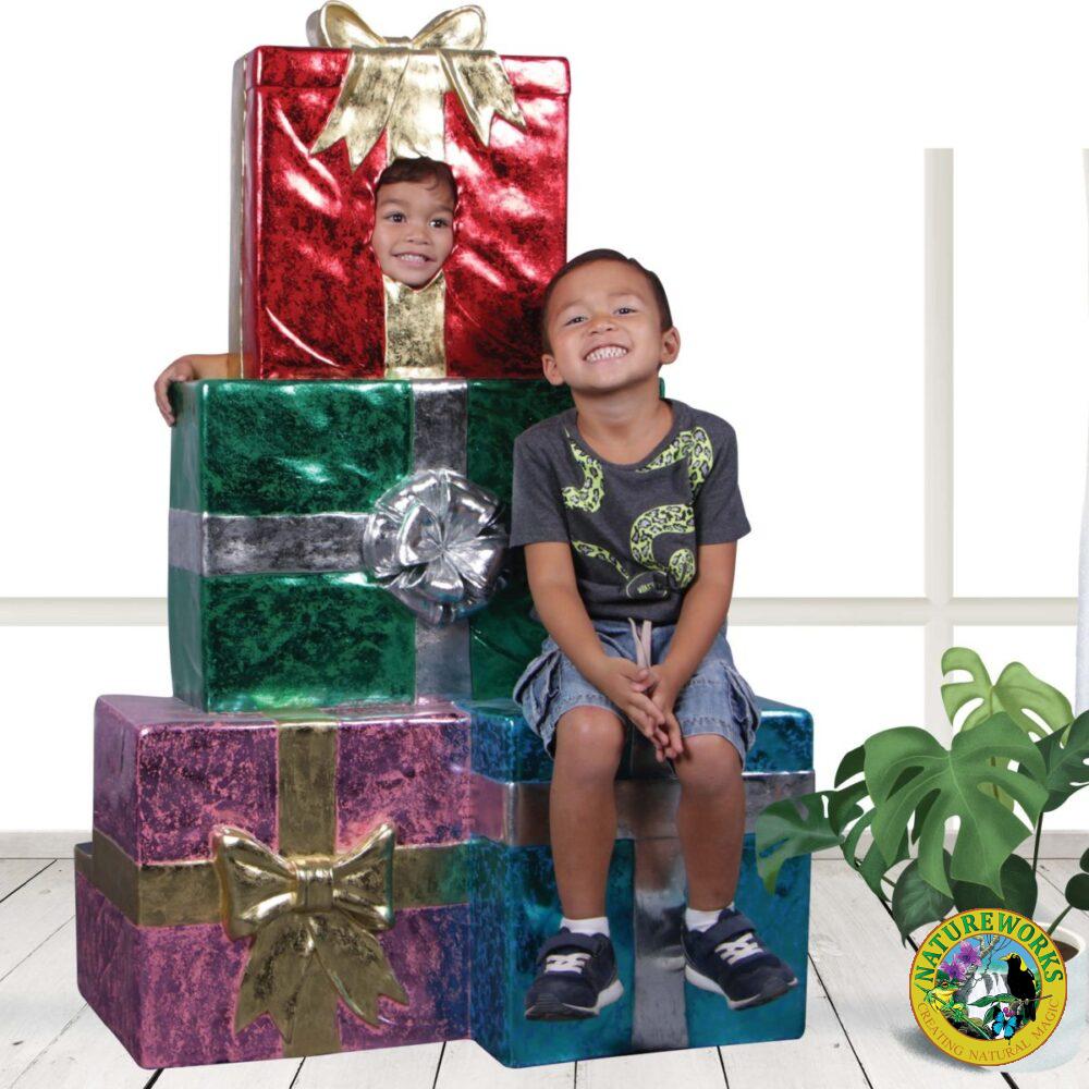 Christmas Present Stack - Photo Opportunity