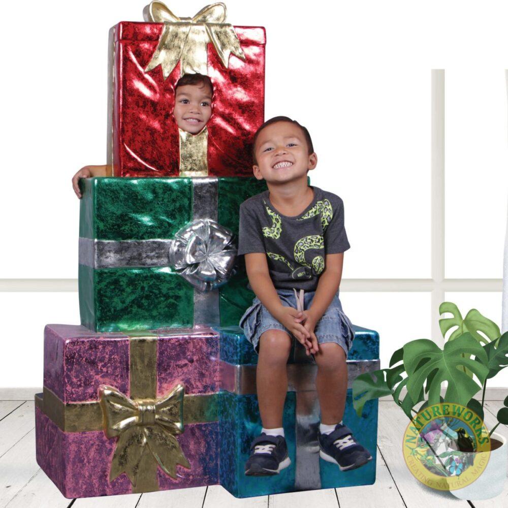 Christmas Present Stack - Photo Opportunity