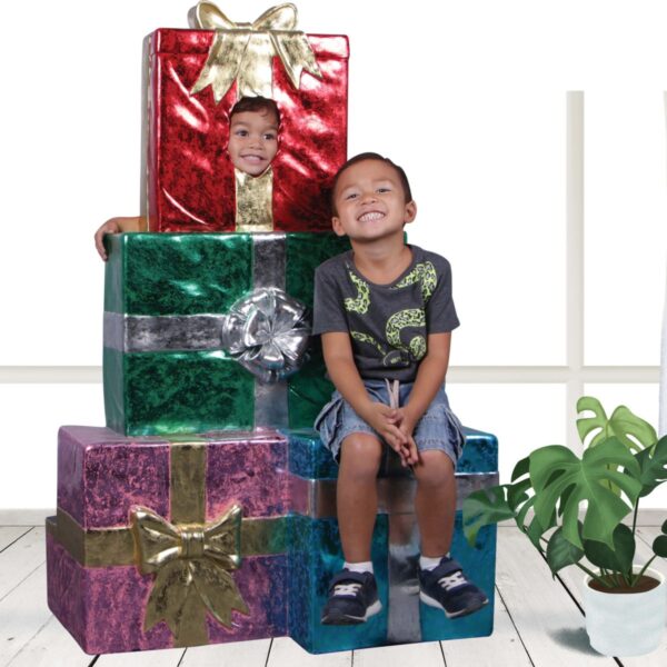 Christmas Present Stack - Photo Opportunity