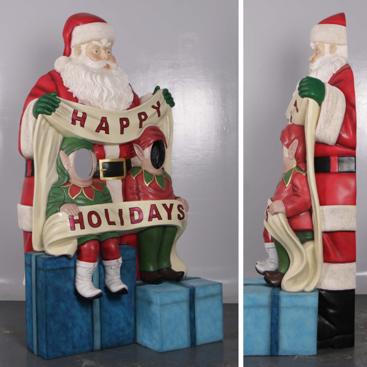 Natureworks Australia Happy Holiday Christmas Photo Opporunity prop - side view