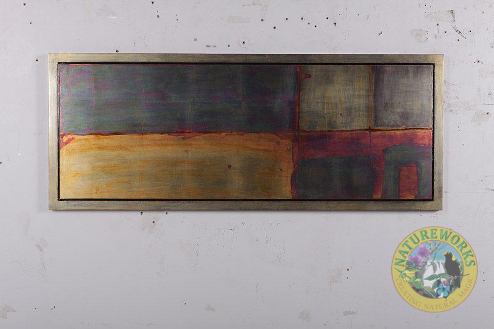 Natureworks Australia Oxidized copper wall décor with frame
