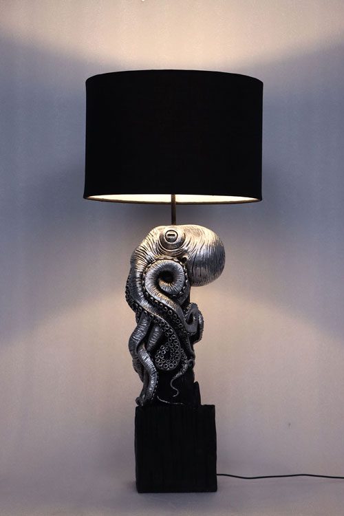 Natureworks Australia Octo Table Lamp- Silver Leaf - Image 2