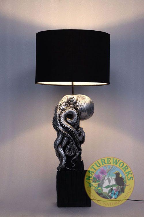 Natureworks Australia Octo Table Lamp- Silver Leaf - Image 2