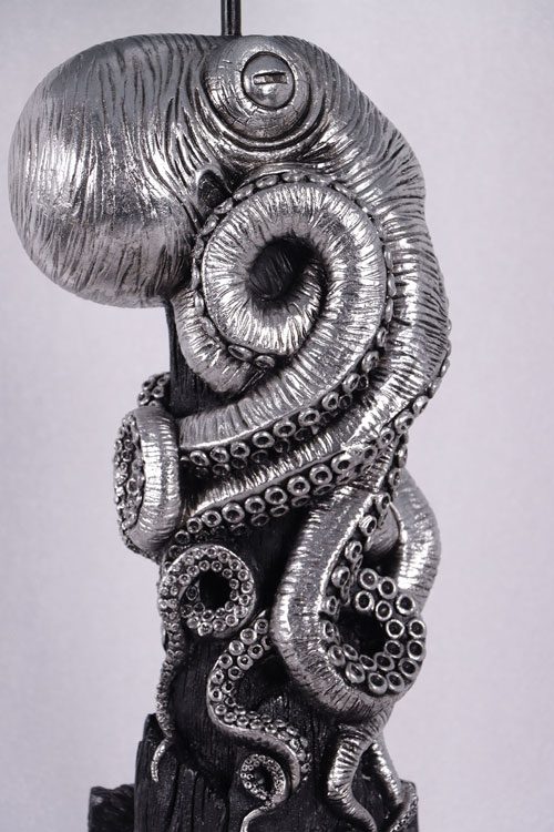 Natureworks Australia Octo Table Lamp- Silver Leaf - Image 4