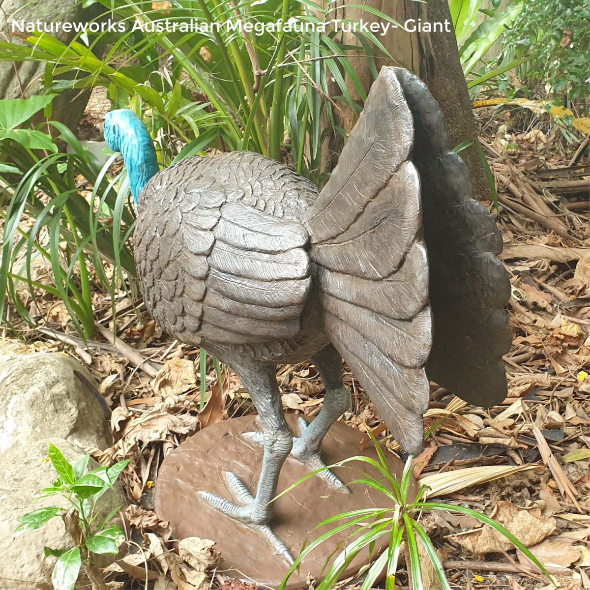 Natureworks Australia Megafauna Turkey - Giant - lifesize replica- Rear View